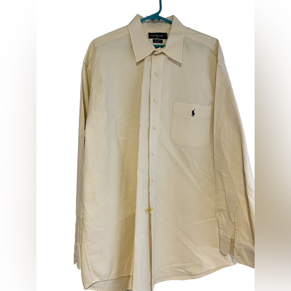 Ralph Lauren Men’s Big Shirt Dress Shirt SZ: XL: